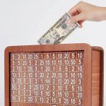 Wooden Savings Challenge Box