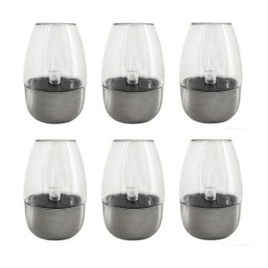 Solar LED Candle Goblet Light for Outdoor Waterproof Use