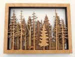 Forest Wildlife Handcrafted 3D Natural Wall Art