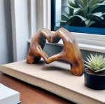 My gift of love to you - wooden sculpture