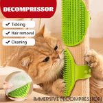Cat Self-Grooming Strap: Brush, Massage & De-Shed in One