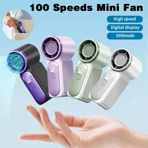 X688 3000mAh USB Rechargeable Handheld Mini Cooling Fan