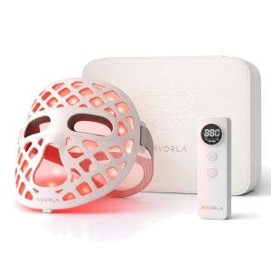Avorla LED Red & Infrared Light Therapy Face Mask for Wrinkles & Acne