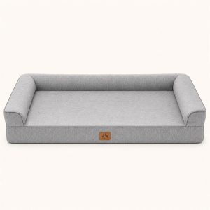 COZY KISS Extra Large Cooling Orthopedic Dog Bed - Grey